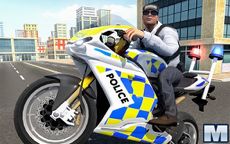 Police Chase Motorbike Driver